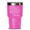 Dear Pop Pop Tumbler for Grandpa Funny Punch in the Face Gag Jokes Birthday Christmas Fathers Day Idea from Grandchildren 20 or 30oz Hot Cold Cup for view 1