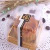 Crysdaralovebi 100pcs Plastic Transparent Sugar Box Egg Yolk Crisp Moon Cake Blister Box Party Pack Sugar Box (Gold) view 1