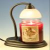 Aurora Black Candle Lamp Warmer and Courtneys 26 oz Candle - Cashmere view 1