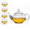250ml Heat-resisting High Temperature Glass Mini- Scented Tea Infusion Of Tea Kettle Transparent Kung Fu Tea Have Trumpet Teapot (Light Grey) view 1