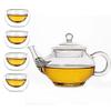 250ml Heat-resisting High Temperature Glass Mini- Scented Tea Infusion Of Tea Kettle Transparent Kung Fu Tea Have Trumpet Teapot (Light Grey) view 2