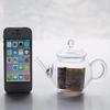 250ml Heat-resisting High Temperature Glass Mini- Scented Tea Infusion Of Tea Kettle Transparent Kung Fu Tea Have Trumpet Teapot (Light Grey) view 3