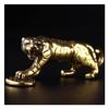 Tiger Casting Animal Figurine Abstract Geometric Style Metal Retro Sculpture Home Office Room Desktop Decoration Gift Diy view 1
