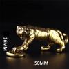 Tiger Casting Animal Figurine Abstract Geometric Style Metal Retro Sculpture Home Office Room Desktop Decoration Gift Diy view 3