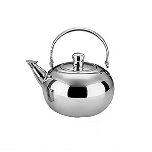 1/1.5./2L Stainless Steel Teapot Coffee Pot Kettle with Tea Leaf Infuser Filter Coffee Maker Large Capacity Kung Fu Tea Set (1.5L)
