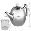 1000/1500ML Stainless Steel Teapot Coffee Pot Water Kettle With Filter Large Capacity Home Hotel Restaurant Cafe Bar Teapot (1.5L) view 3