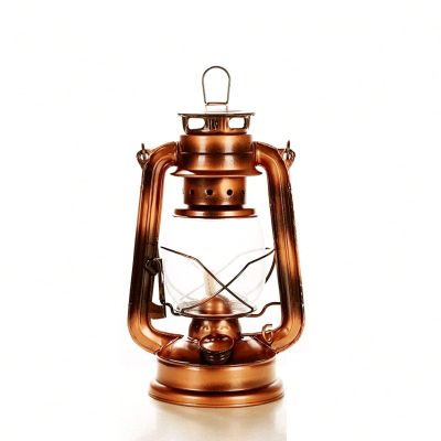 Oil Lamp,24 Cm 9.4",LED Vintage Lantern,Camping Lights & Lanterns,Kerosene Lanterns for Indoor or Outdoor,Camping,Party, (Cooper)