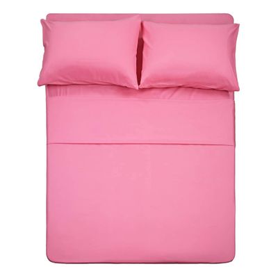 Cotton King Super Soft Luxury Premium Quality 800 TC 100% Egyptian Cotton 6 Piece Bedding Bed Sheet Set Eco Friendly Durable Sheets 18-Inch Deep Pocket Queen Pink