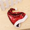 LLSDHA Shining Sequin Funny Party Hats for Adults and Kids Christmas Xmas Santa Hat Cap for Christmas New Year Festival Holiday Party (Color : Red) view 3