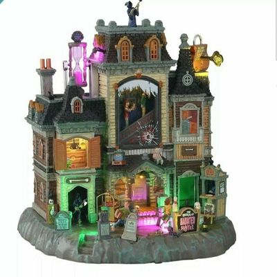 Spooky Town Lemax The Horrid Haunted Hotel Halloween Village