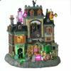Spooky Town Lemax The Horrid Haunted Hotel Halloween Village view 1