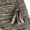 Casa Boho Boho Christmas Stocking - Black & Beige Tassel Neutral Christmas Decor view 2