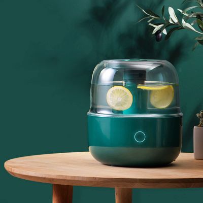 BcofoA Humidifier,Small Pumpkin Plus Water Aromatherapy humidifier,3 Liter Silent ultrasonic humidifier, Automatically shutting Down, Green, 22x22x24cm