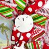 Artisan Coastal, Beach, Nautical Gone to the Beach Love Santa Christmas Wreath, Sand Dollar, Starfish, Bow view 4