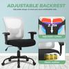 Better Choicet Big and Tall Office Chair 400 lbs Wide Seat Desk Chair, Computer Chair with Lumbar Support and Adjustable Armrest, Mesh Ergonomic Rolling Swivel Task Chair (White), Basic model view 4