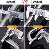LUOFDCLDDD Safety Grab Bar for Bathtub,Polished Chrome Safety Handrail with Sturdy Base Wall Mount Support Rail for Disabled Elderly Anti-Slip Assist Grip/Silver/78Cm view 3