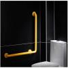 LUOFDCLDDD Safety Grab Bar L-Shaped Corner Toilet Shower Non-Slip Bathroom Wall Hanging Elderly Disabled Accessible Handle,White,60Cm40Cm Grab Bar for Toilet/Yellow/6040Cm view 1
