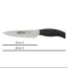 Arcos Forged Vegetable Knife 5 Inch Stainless Steel 130 mm blade. Professional Knife for Peeling Fruits and Vegetable. Ergonomic Polyoxymethylene POM Handle. Series Clara. Color Black view 2