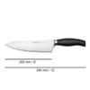 Arcos Forged Chef Knife 8 Inch Stainless Steel Blade 200 mm. Professional Kitchen Knife. Injected Polypropylene POM Handle. Ideal for World-Class Chefs. Clara Series. Black Color. view 2