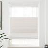 MOOD Custom Bamboo Shades | Modern | Top Down Bottom Up Cordless | Bamboo Roman Shades for Windows and Doors (Natural Woven) | Modern White Dough (Sheer) | 30" W x 60" H view 3