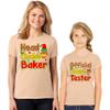 Head Cookie Baker Official Cookie Tester Christmas Women T-Shirt Peach view 2