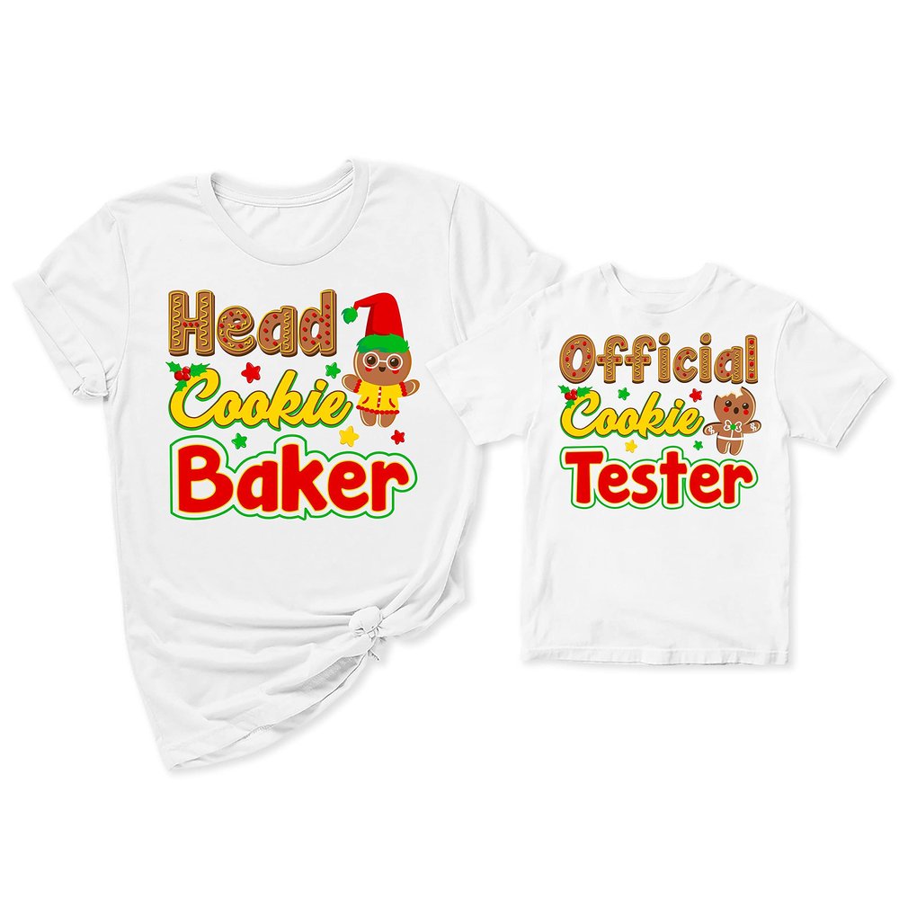 Official Cookie Tester Head Cookie Baker Christmas Women T-Shirt White