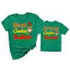 Head Cookie Baker Official Cookie Tester Christmas Youth Girl T-Shirt Kelly view 1