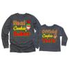 Head Cookie Baker Official Cookie Tester Christmas Women Long Sleeve Shirt Dark Grey Heather view 1