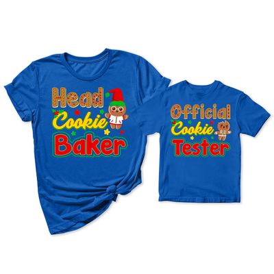Head Cookie Baker Official Cookie Tester Christmas Women T-Shirt Royal