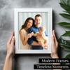 M Modern Memory Design 24x18 White Picture Frame Acrylic Plexiglass Wall Hanging | 18x24 Artwork Poster Photo Print | Livingroom Office Framing view 2