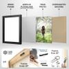 M Modern Memory Design 24x18 White Picture Frame Acrylic Plexiglass Wall Hanging | 18x24 Artwork Poster Photo Print | Livingroom Office Framing view 3