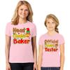 Head Cookie Baker Official Cookie Tester Christmas Women T-Shirt Pink view 2