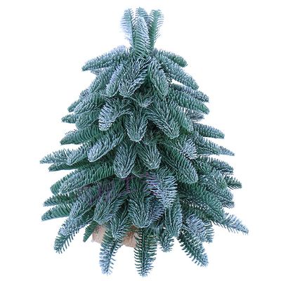 JANXLE Small Artificial Christmas Trees Tabletop White Cedar Mini Desk Christmas Tree Decoration for Shops Home Office,Xmas Ornaments (1FT)