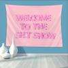 Demosayer Funny Tapestry for College Dorm Welcom To The Show Funny Tapestries for Bedroom Pink Wall Art Decor Poster 60"x40" view 2