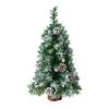 Desk Christmas Tree Mini Artificial Tabletop Christmas Trees Small Desktop Office Home Decorations PVC Xmas Tree with Stand Base (2FT) view 1