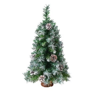 Desk Christmas Tree Mini Artificial Tabletop Christmas Trees Small Desktop Office Home Decorations PVC Xmas Tree with Stand Base (1FT)
