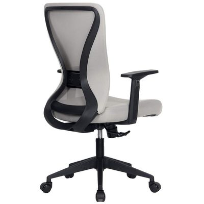 Modern Home Xelo Solo Mid-Back Desk/Office Task Chair, Computer Ergonomic Mesh Back Lumbar Support with Armrests (Black/Gray)