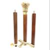 Vimal Nautical Brown & Golden Solid Brass Round Designer Handle for Walking Stick Canes 3 Fold view 2