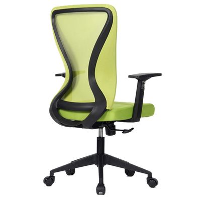 Modern Home Xelo Solo Mid-Back Desk/Office Task Chair, Computer Ergonomic Mesh Back Lumbar Support with Armrests (Black/Lime Green)