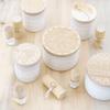 Skeem Print Block White Tea and Thyme Scented Candle - Tea Leaves, Thyme, Jasmine & Lemon Blend - Soy Wax, All Natural Oils - Aromatherapy Candle view 3