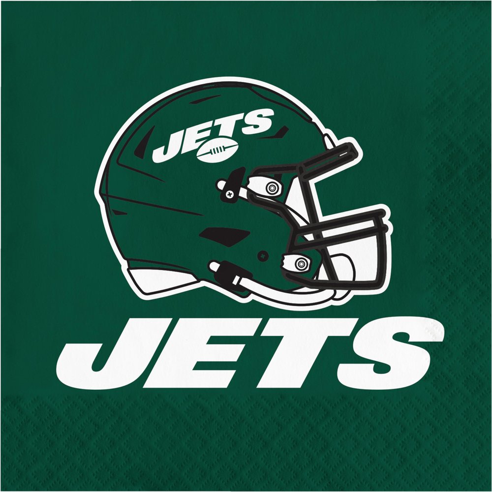 Trendware New York Jets Football Napkins, 48ct, Officially Licensed