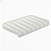 Effilogic Silicone Sponge Holder  Self-Draining Kitchen Sink Organizer, Quick Dry Mat and Counter Protector  Dishwashing Accessories for Sponges, Brushes, and Soap - Medium White view 1