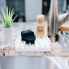 Effilogic Silicone Sponge Holder  Self-Draining Kitchen Sink Organizer, Quick Dry Mat and Counter Protector  Dishwashing Accessories for Sponges, Brushes, and Soap - Medium White view 4