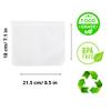 5 Pcs Reusable Food Storage Bags Large Size, BPA Free PEVA Reusable Freezer Bags, Reusable Ziplock Sandwich Bags, Silicone Food Bags, Reusable Snack Bags, Clear, GTM400VPP view 4
