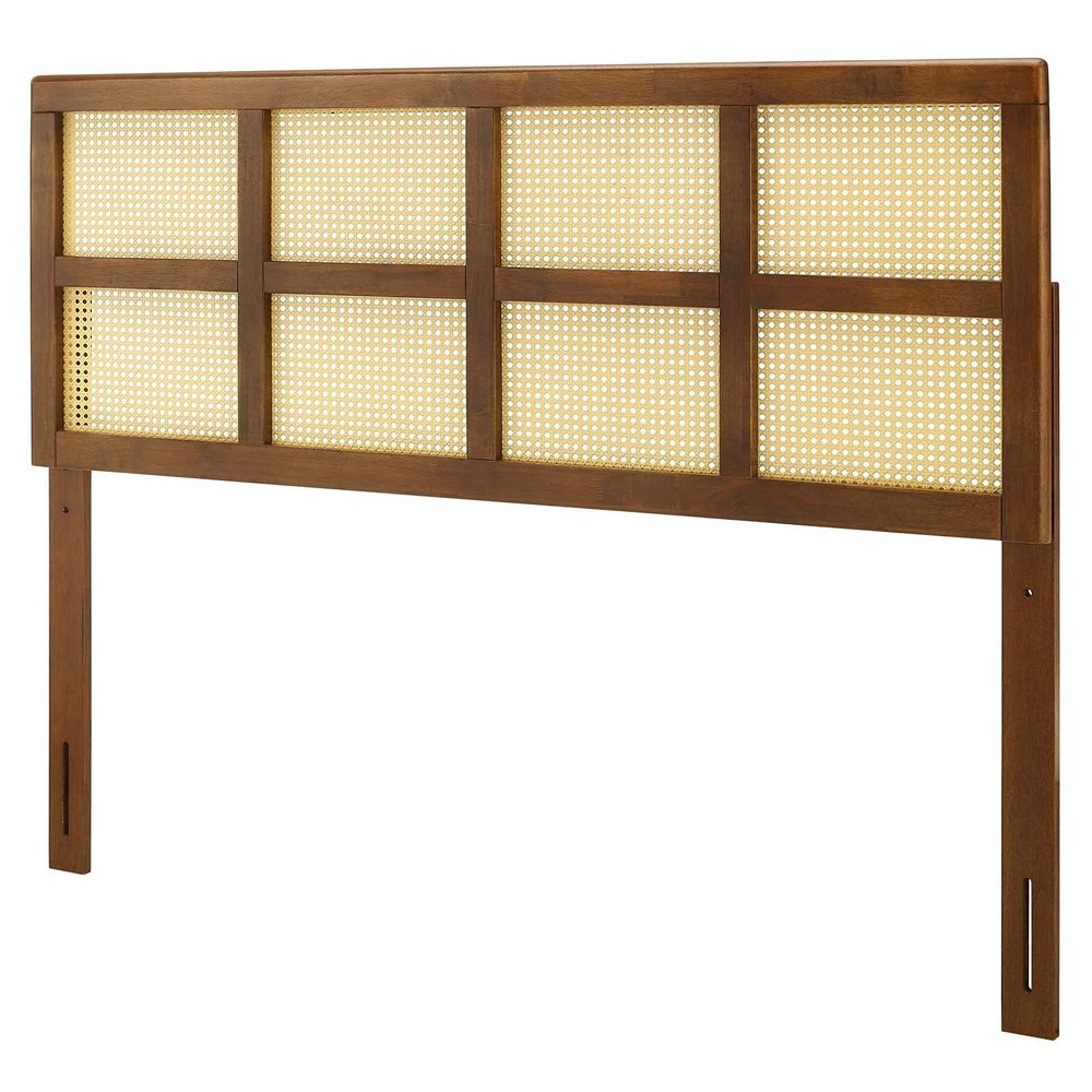 Headboard, Full Size, Wood, Brown Walnut, Modern Contemporary Urban, Bedroom Master Guest Suite