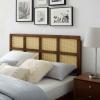 Headboard, Full Size, Wood, Brown Walnut, Modern Contemporary Urban, Bedroom Master Guest Suite view 2
