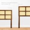Headboard, Full Size, Wood, Brown Walnut, Modern Contemporary Urban, Bedroom Master Guest Suite view 3