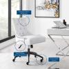 America Luxury - Chairs Computer Work Desk Tufted Chair, Fabric, Black White, Modern Contemporary, Home Business Office view 4