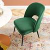 America Luxury - Chairs Side Dining Chair, Velvet, Green, Modern Contemporary, Kitchen Cafe Bistro Restaurant Hospitality view 4