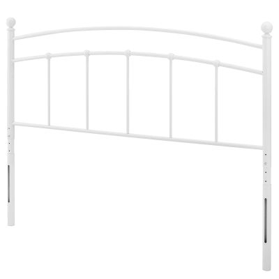 Headboard, Twin Size, Metal, White, Modern Contemporary Urban Design, Bedroom Master Guest Suite